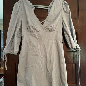 Elegant Gray Women's Dress